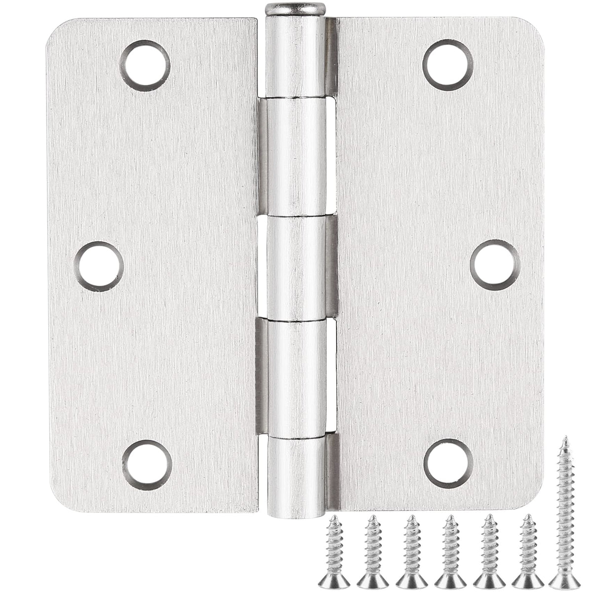 JIW satin nickel 3.5 inch door hinge for interior doors, smooth operation.