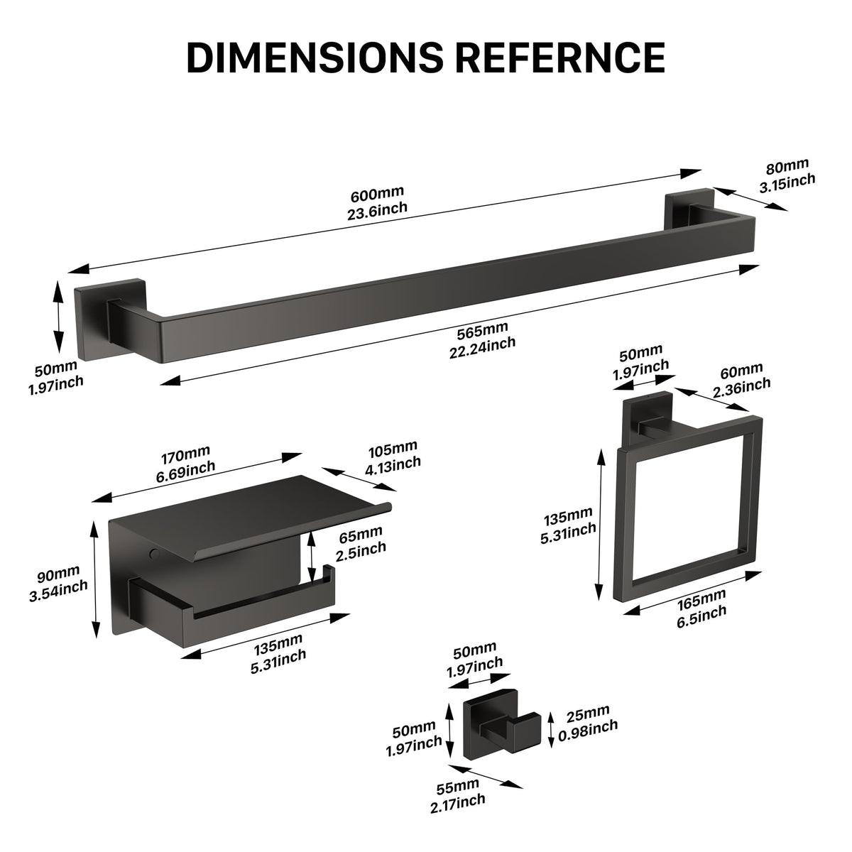 JIXB easy-installation kit for quick setup in matte black