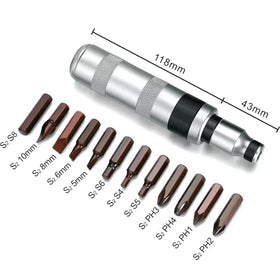 JIXINLAR 1/2-inch reversible impact driver with ergonomic handle for versatile use.