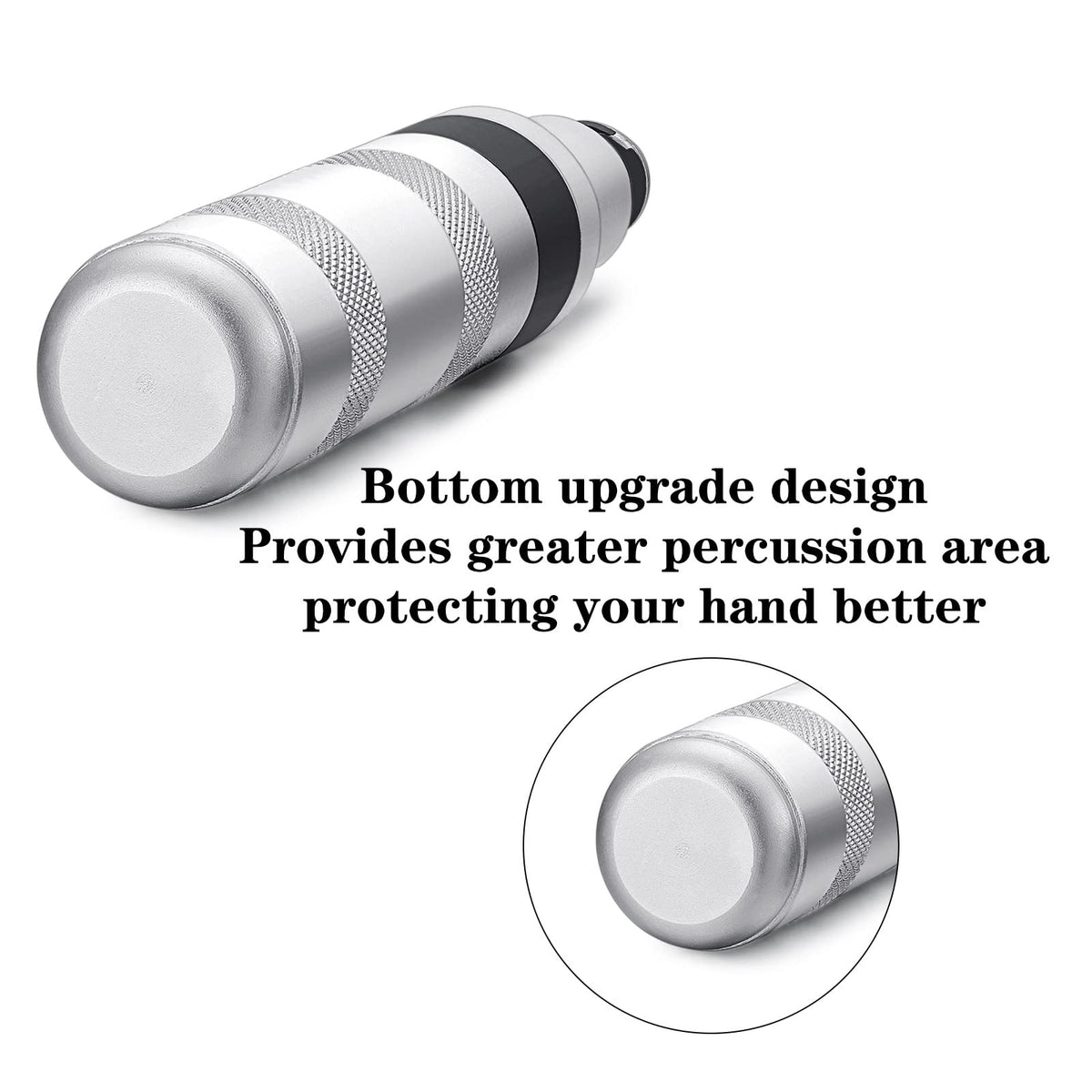 JIXINLAR non-slip knurled grip for secure handling during tough jobs.