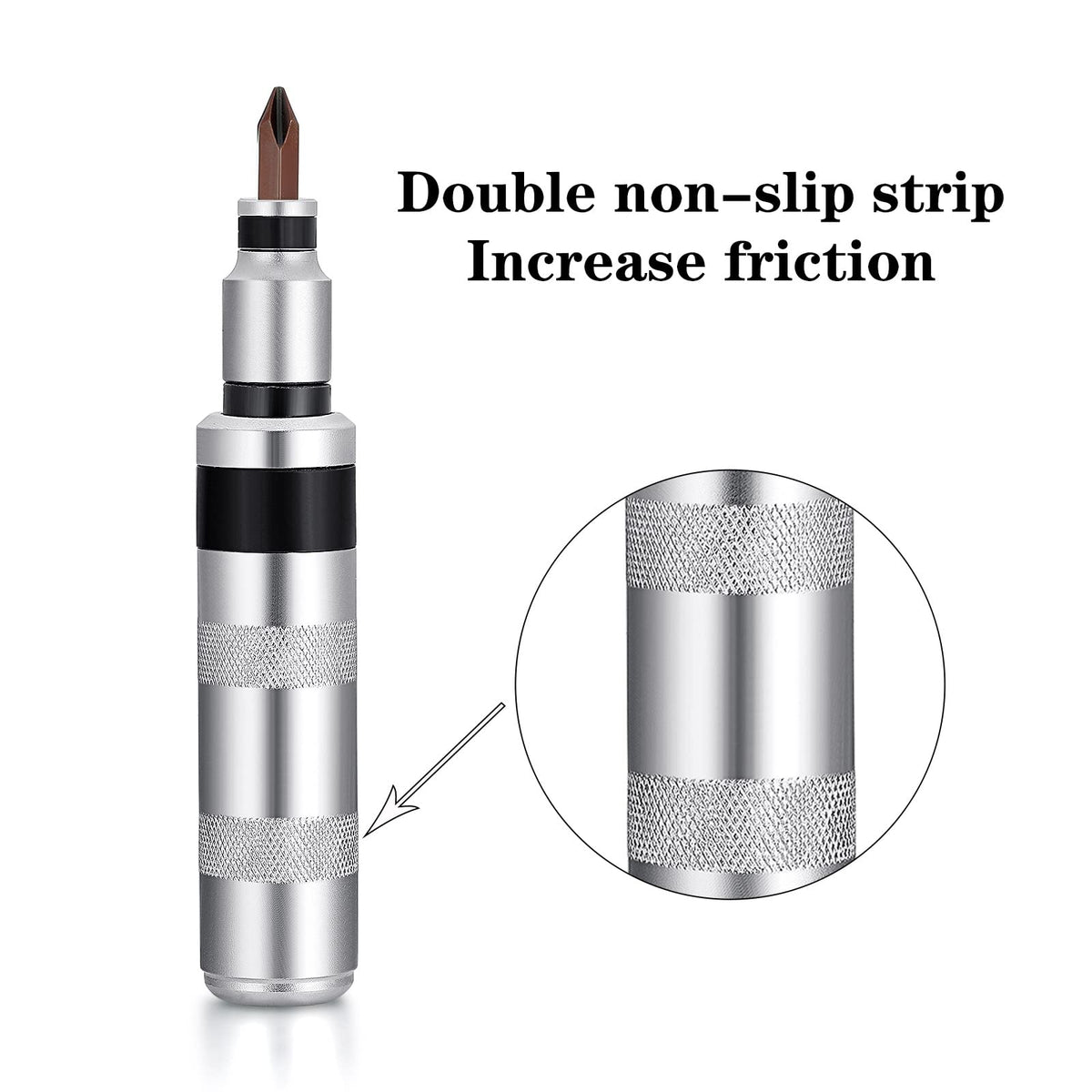 JIXINLAR S2 steel impact bits with precision-milled tips for exact fit.