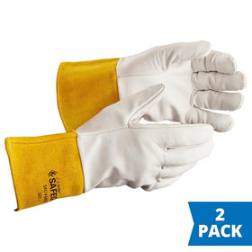 SAFEGEAR cowhide welding gloves with wing-thumb design for dexterity