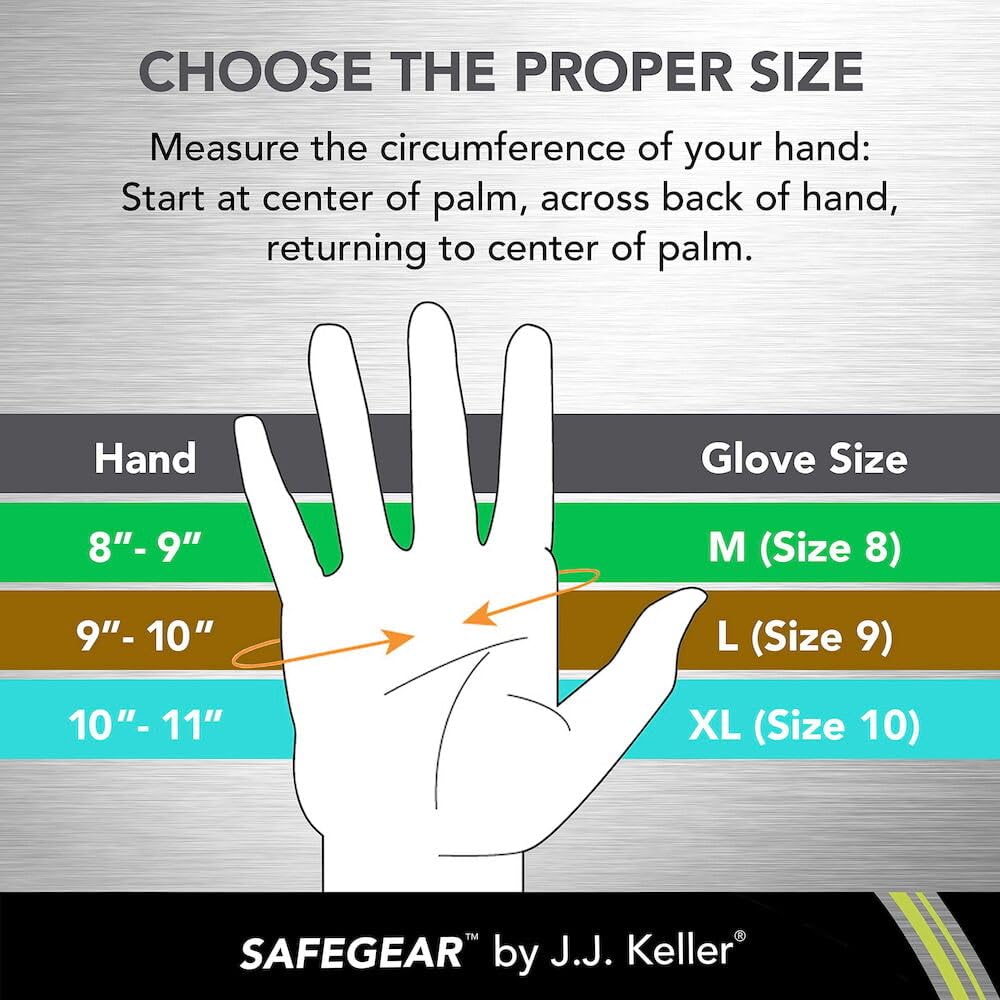 J. J. Keller SAFEGEAR gloves suitable for driving and light-duty welding.