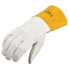 Two glove pair with 4-inch safety cuff for wrist protection
