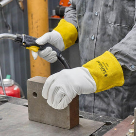 Welding gloves suited for diverse applications and tasks