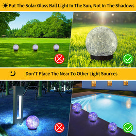 JKIMK waterproof glass ball lights endure rain for year-round yard décor