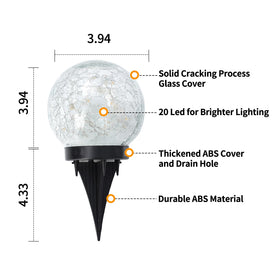 JKIMK solar orbs brighten walkways and fences with soft light