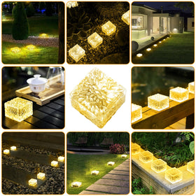 JKIMK Solar Brick Light is waterproof, designed for year-round outdoor use.