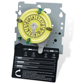JKLESA T104M time switch front view with rugged dial for outdoor scheduling