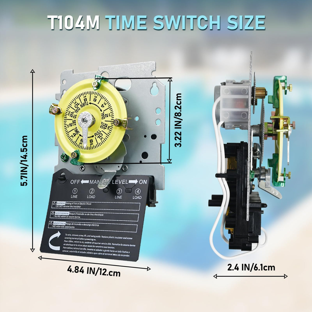 JKLESA T104M terminal wiring close-up for straightforward installation