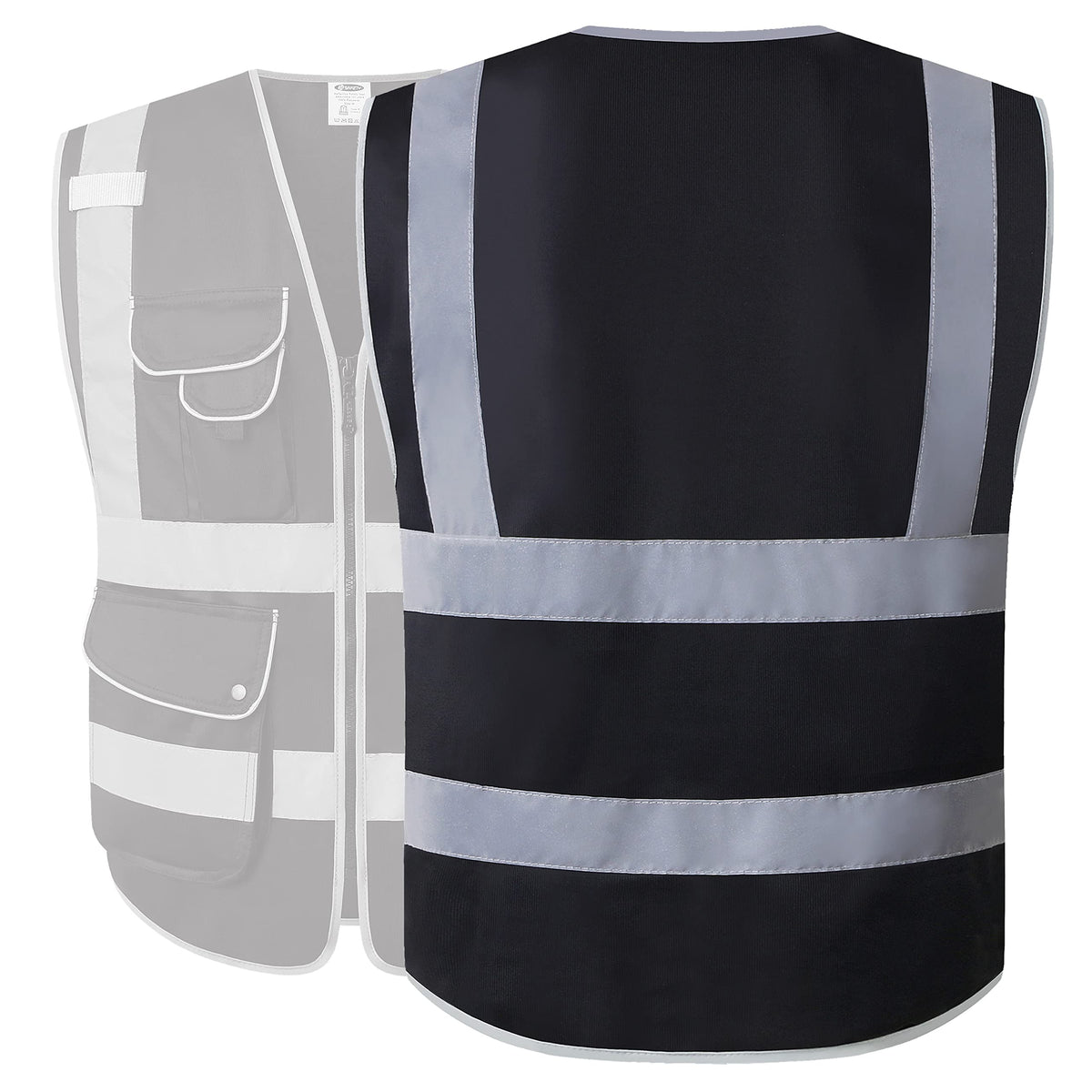 JKSafety ANSI ISEA Class 1 compliant safety vest for construction and security