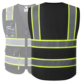 ID credential window on the JKSafety vest for quick badge access