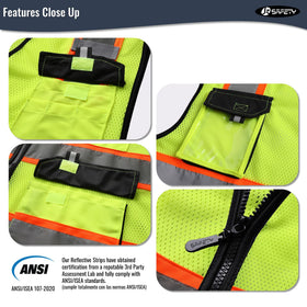 JKSafety mesh fabric provides breathable comfort during hot tropical work days.