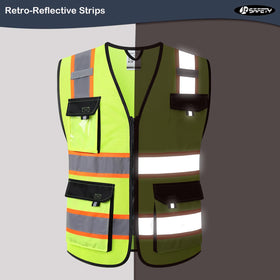JKSafety mesh fabric vest delivers breathable comfort in hot environments.