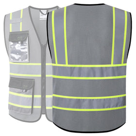 JKSafety hi-vis vest suitable for municipal, road, and warehouse tasks