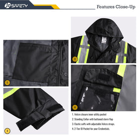Inner mesh lining adds comfort and airflow inside the jacket