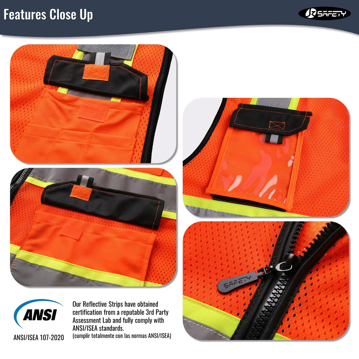 JKSafety mesh fabric vest keeps you cool during hot work days