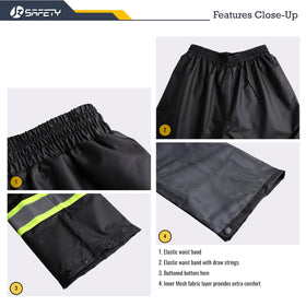 Durable 150-D Oxford fabric protects against wear in rain
