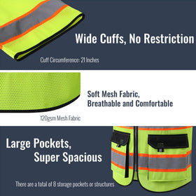 JKSafety has eight pockets for tools and IDs.