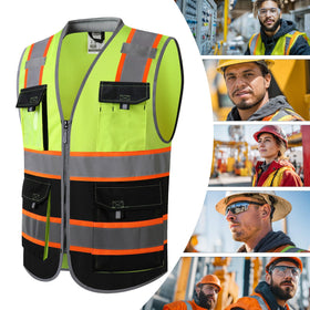 JKSafety yellow-black design ideal for municipal or roadside work