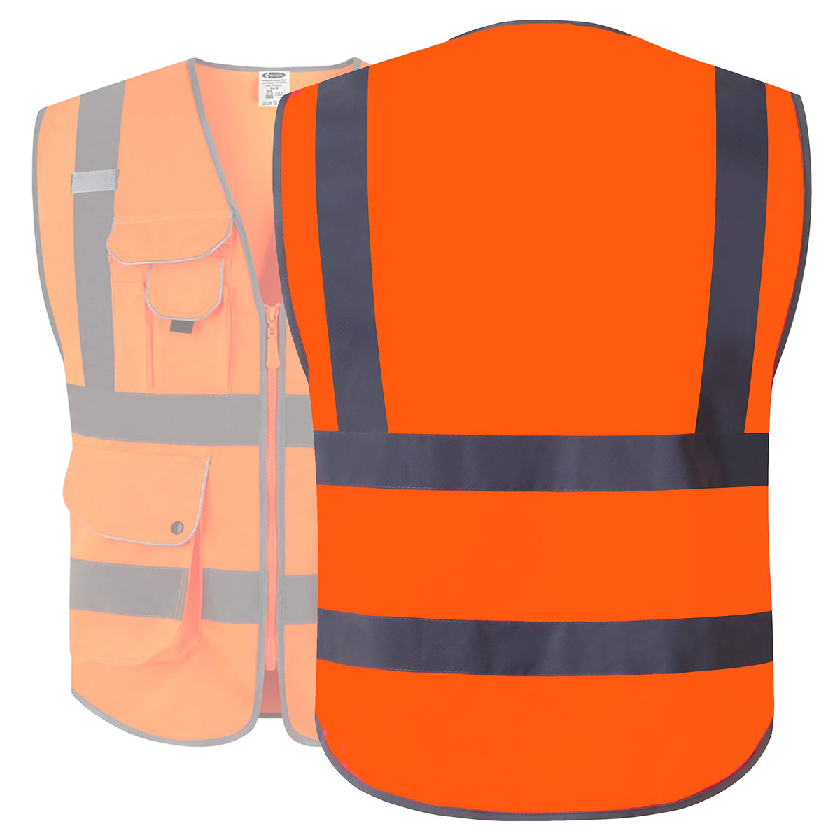 JKSafety ANSI/ISEA Class 2 compliant vest meets professional standards.