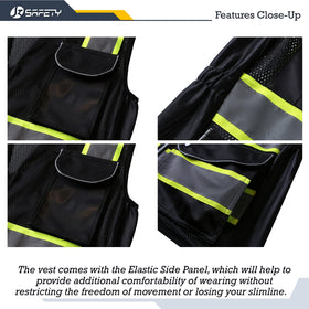 JKSafety vest ID pocket and D-Ring detail for credentials