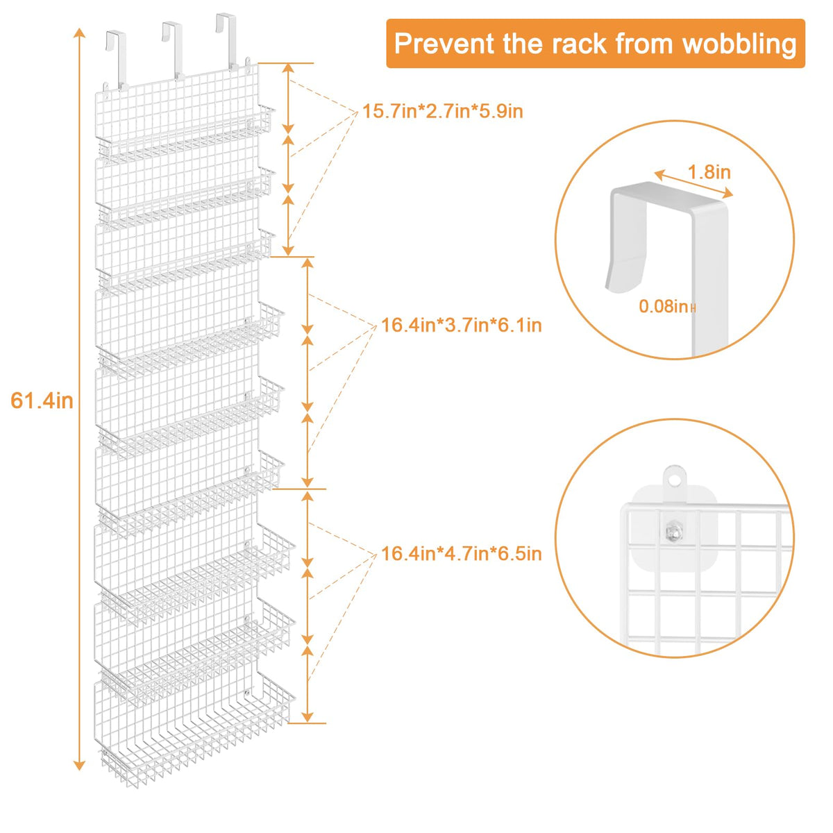 JKsmart 9-Tier Spice Rack condiments storage keeps bottles tidy