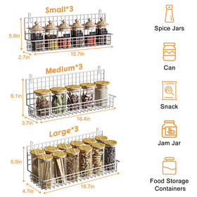 JKsmart 9-Tier Spice Rack tea bags and small items neatly organized