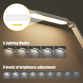 JKSWT Desk Lamp adjustable head tilts for precise light direction