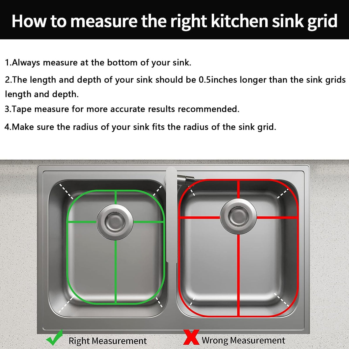 jkxoo sink-grid beveled edge 45deg for smooth handling