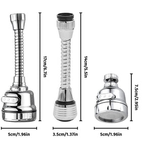 JLNGTHONG 3-mode aerator long model offers adjustable water pressure.