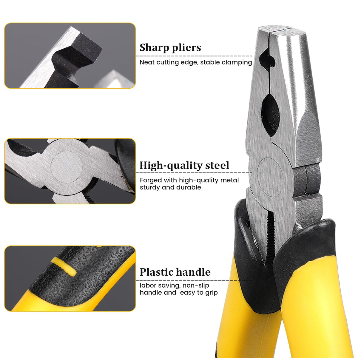 JLUHYANN non-slip handle pliers designed for comfortable use