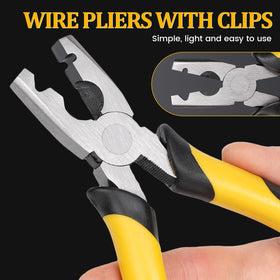 JLUHYANN wire cage clips closeup showing thickened iron construction