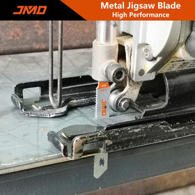 JMD T118A in use with a jig saw on metal