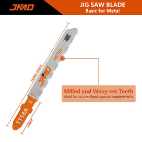 JMD T118A blade cutting thin metal 1-3 mm
