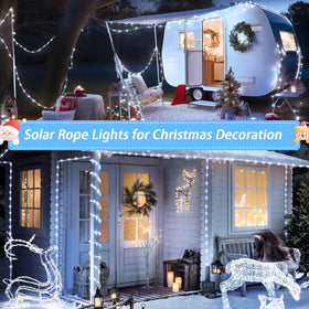 JMEXSUSS 200 LED rope light at gazebo setup creates inviting outdoor ambiance