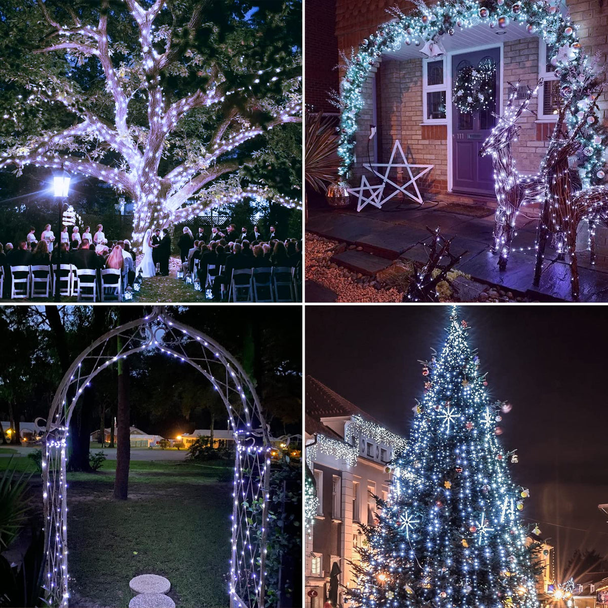 JMEXSUSS 33ft warm white solar fairy lights ideal for yard decoration.