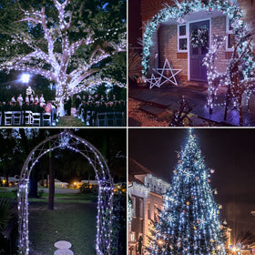 JMEXSUSS 33ft warm white solar fairy lights ideal for yard decoration.