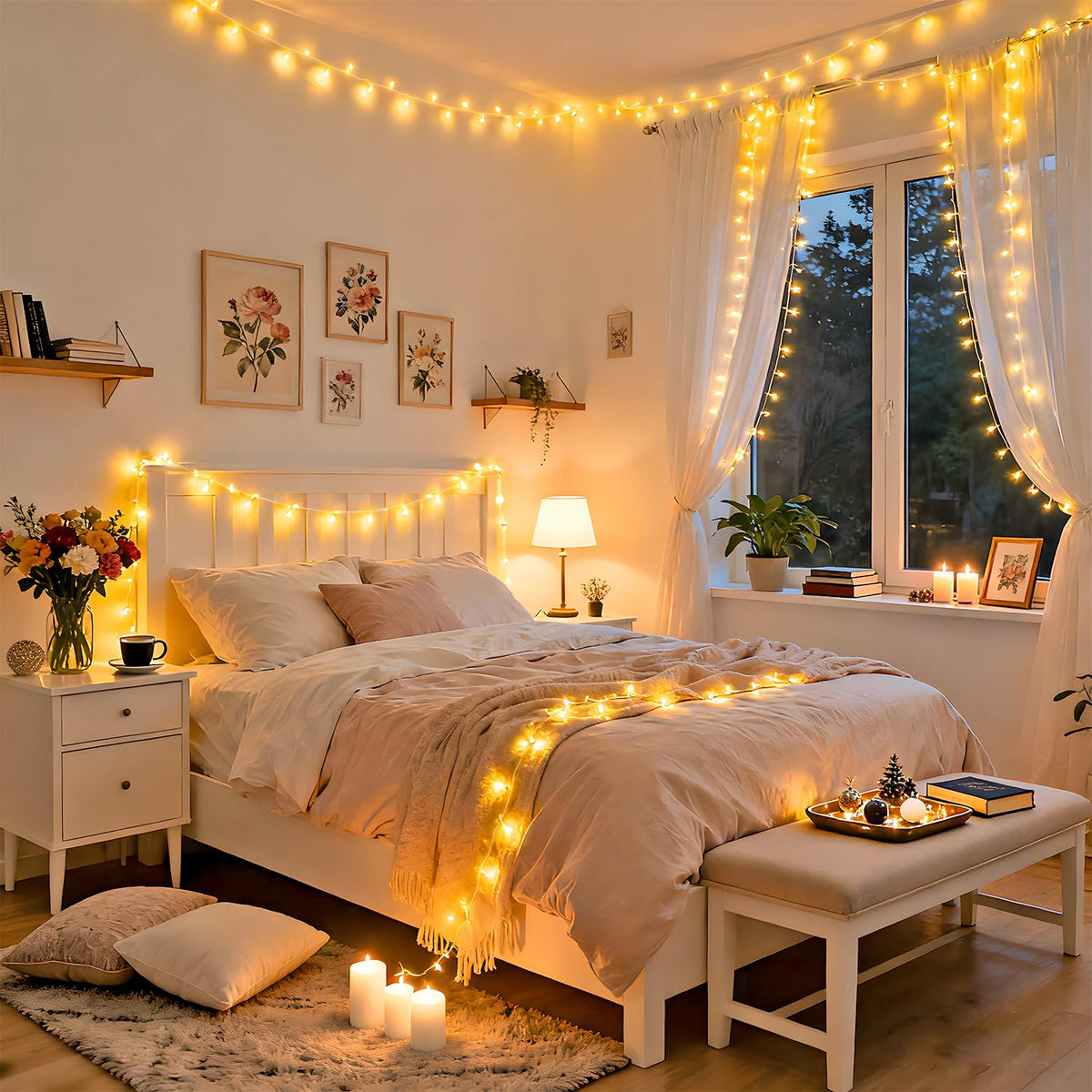 JMEXSUSS lights offer eight modes for versatile mood lighting.