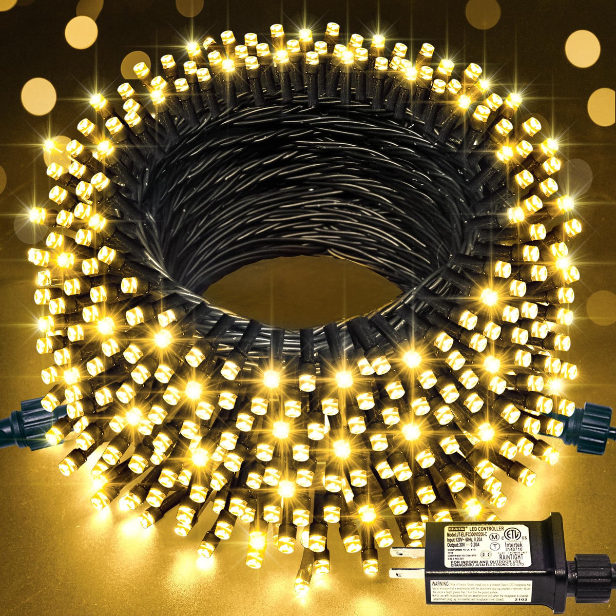 JMEXSUSS 66ft LED lights outdoors for festive exterior decor