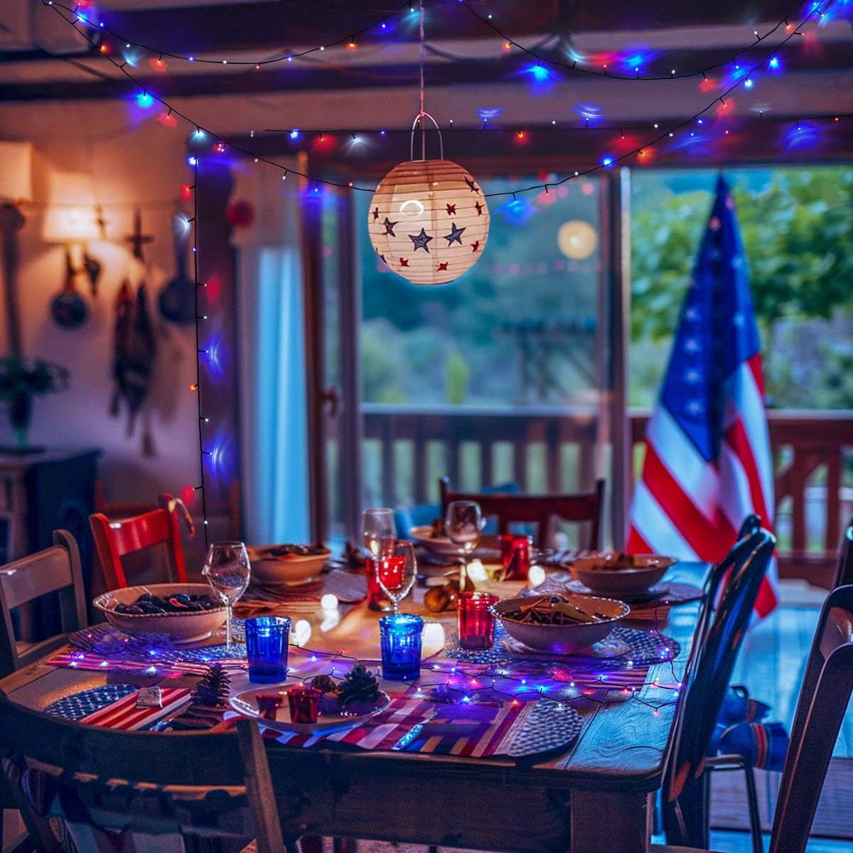 JMEXSUSS 8 modes enhance ambiance for parties and holidays.
