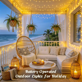 JMEXSUSS battery-operated lights ideal for portable outdoor decor