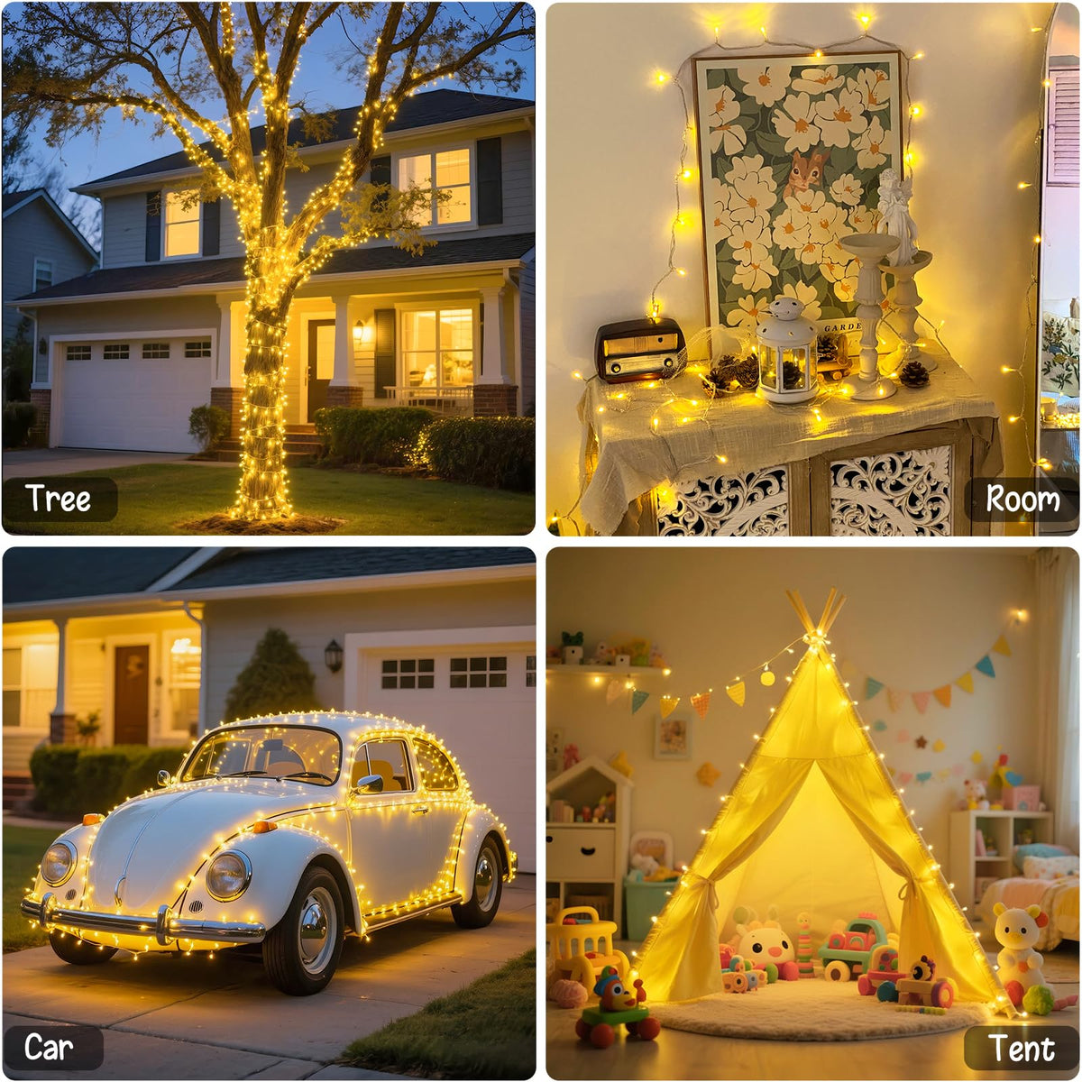JMEXSSUS Christmas tree decor and warm ambiance