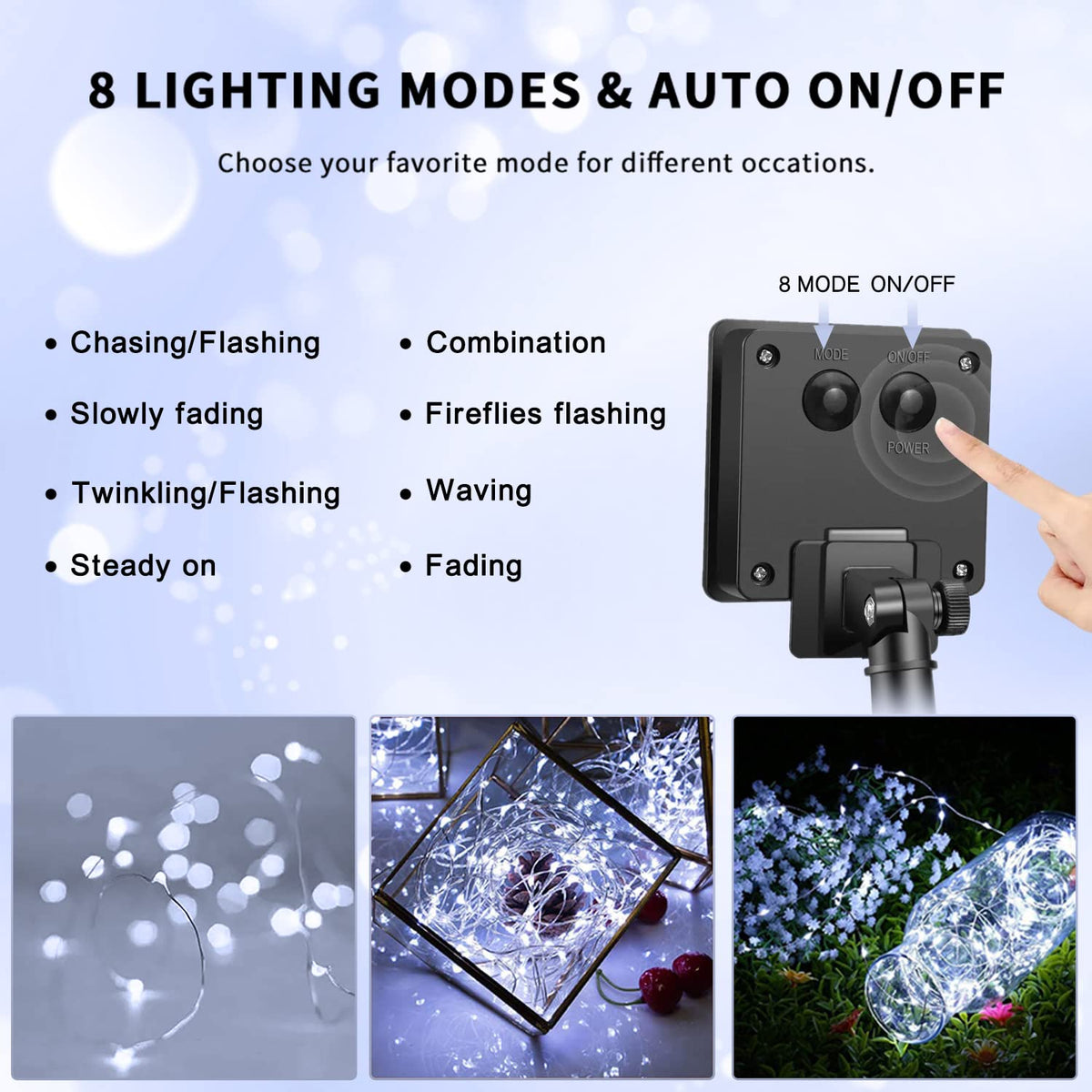 JMEXSUSS energy-efficient solar panel charges quickly for long illumination.