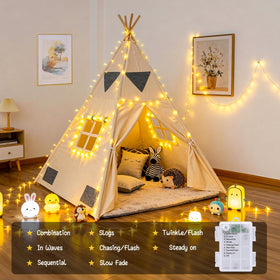 JMEXSUSS versatile 66ft indoor/outdoor decor setup