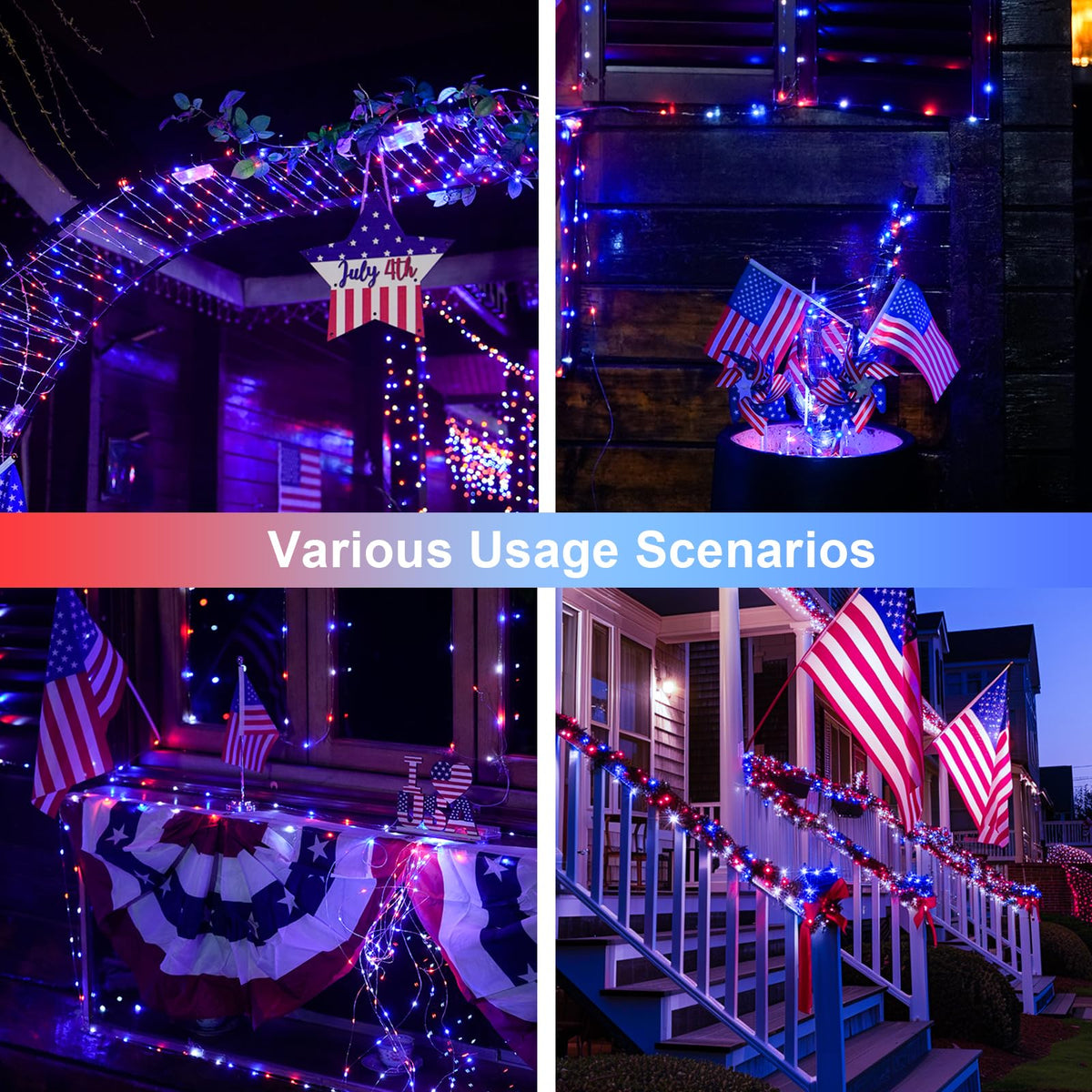 JMEXSUSS ideal for 4th of July and Memorial Day setups outdoors