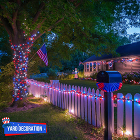 JMEXSUSS patriotic decor suitable for Memorial Day, Independence Day, and more.
