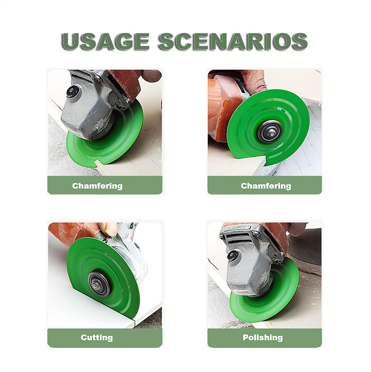 JMIAOCC angle grinder compatibility image shows easy install and universal fit