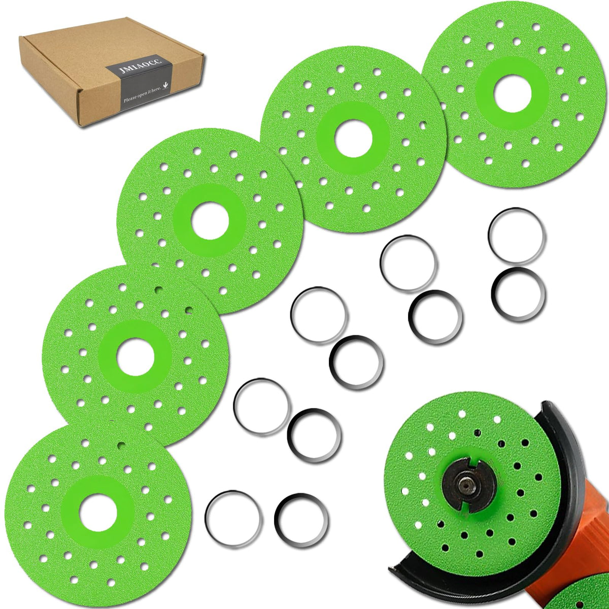 JMIAOCC diamond cutting disc 4-5 inch close-up shows precision and durability