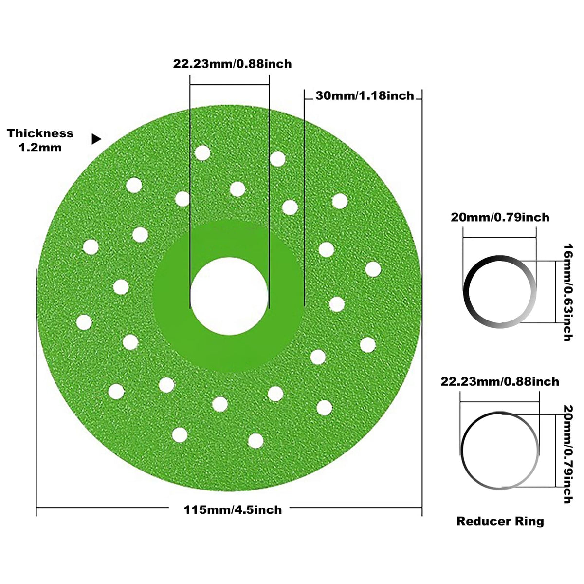 JMIAOCC safety-balanced disc minimizes vibration for comfortable operation